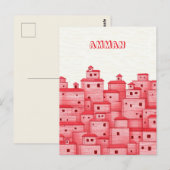 Amman Jordan Reise Postkarte (Vorne/Hinten)