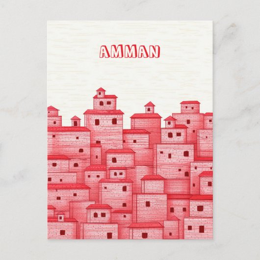 Amman Jordan Reise Postkarte (Vorderseite)