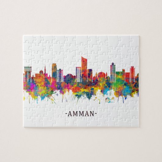 Amman Jordan Skyline Puzzle (Horizontal)