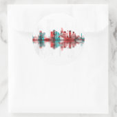 Amman Jordan Skyline Runder Aufkleber (Tasche)