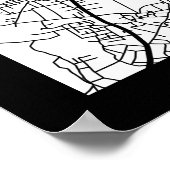 Amman Jordan Stadtplan Poster (Ecke)