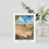 Amman Jordan Travel Postcard Postkarte (Stehend Vorderseite)