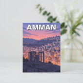 Amman Jordan Travel Postkarte (Stehend Vorderseite)