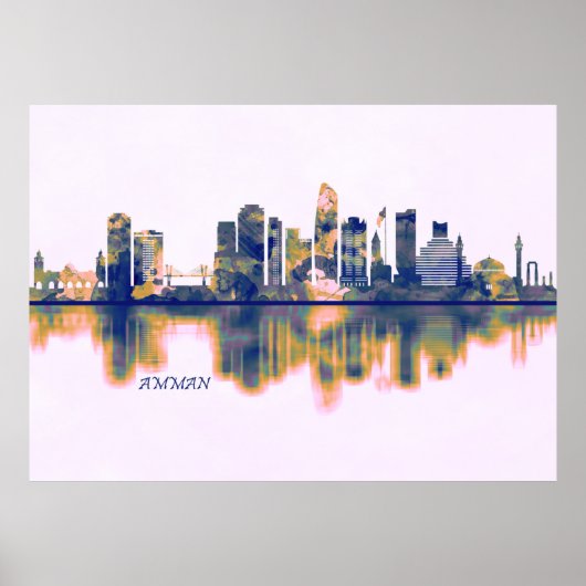 Amman Skyline Poster (Vorne)