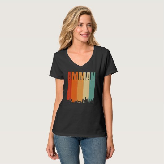 Amman Skyline T-Shirt (Vorderseite Vollansicht)