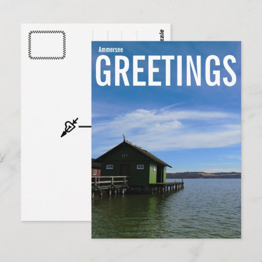 Ammersee Greetings Postkarte (Vorne/Hinten)