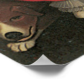 Ammi Phillips Girl in Rot mit ihrer Katze und ihre Poster (Ecke)