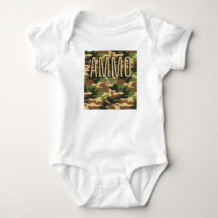 AMMO Apparel Classic Army Print Unisex Baby Strampler