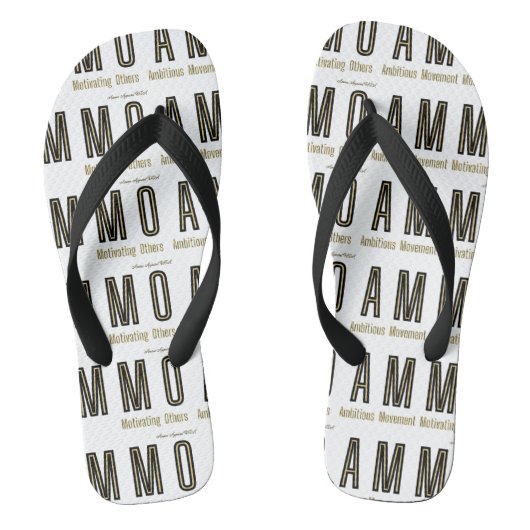 Ammo Apparel USA Akronym Unisex Badesandalen (Fußbett)