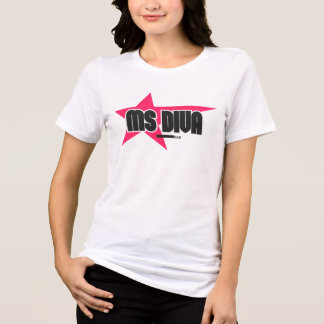 Ammo Apparel USA Ms Diva Jae Stern Rosa Damen-T-Sh Tri-Blend Shirt