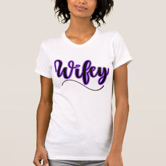 Ammo Apparel USA Wifey Bold Purple Woman's T-Shirt