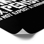 Ammo Is Expensive Do Not Expect A Warning Shot Usa Poster (Ecke)