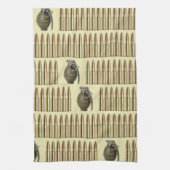 Ammo- und Granatmuster Geschirrtuch (Vertikal)