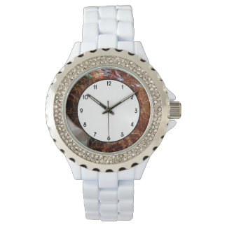 Ammolite Ammonit Armbanduhr