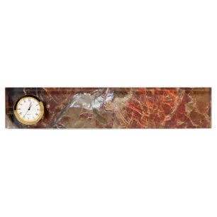 Ammolite Ammonit Namensplakette