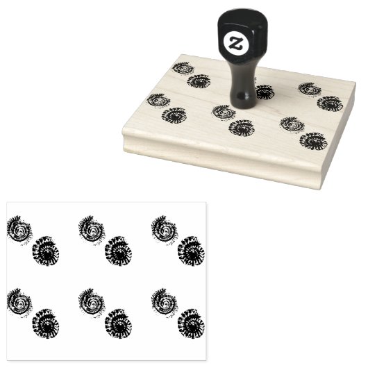 Ammoniak-Minitfossilien Gummistempel (Stempel)