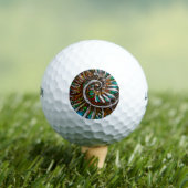 Ammonit Abstrakt Golfball (Insitu T-Shirt)