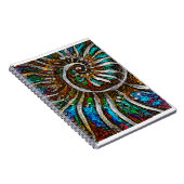 Ammonit Abstrakt Notizblock (Rechte Seite)