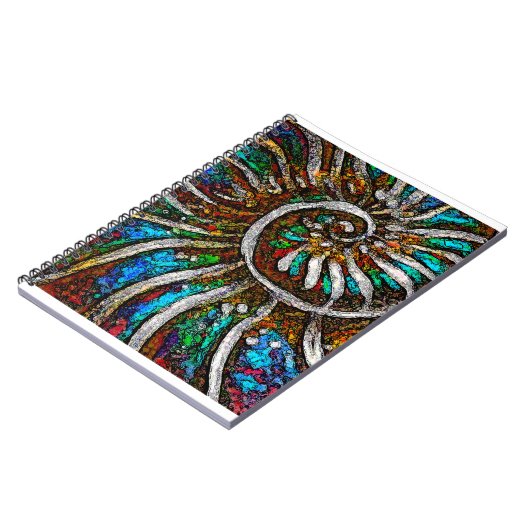 Ammonit Abstrakt Notizblock (Linke Seite)