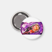 Ammonit-Edelstein Magnet (Vorderseite/Rückseite)