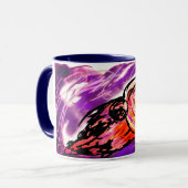 Ammonit-Edelstein Tasse (Vorderseite Links)