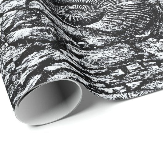 Ammonit-Fliesen Geschenkpapier (Rolleneckpunkt)