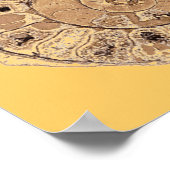 Ammonit (Fossil) Poster (Ecke)