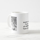 Ammonit-Fossil-Schale Kaffeetasse (Vorderseite Links)