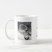 Ammonit-Fossil-Schale Kaffeetasse (Links)