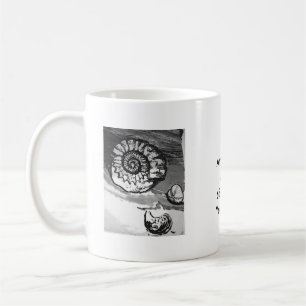 Ammonit-Fossil-Schale Kaffeetasse