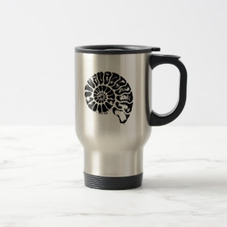 Ammonit-Fossil-Tasse Reisebecher