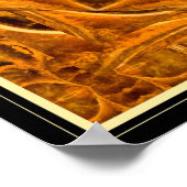 Ammonit II Edelstein Fraktal Art Poster (Ecke)