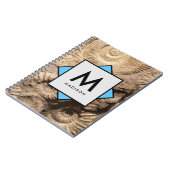 Ammonit-Muscheln mit Ihrem Namen und Monogramm Notizblock (Linke Seite)