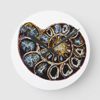 Ammonit Runde Wanduhr