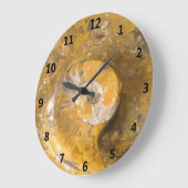 Ammonit und andere Fossilien in der Große Wanduhr (Winkel)