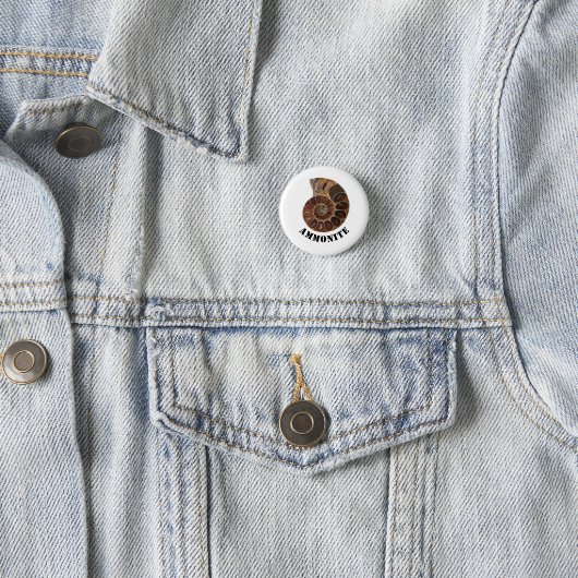 Ammonite Fossil Button (Beispiel)