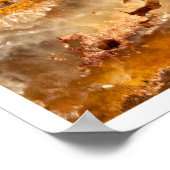 Ammonite Fossil Close-Up Print Ancient Marine Art Poster (Ecke)