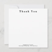 Ammonite Fossil Dankeskarte (Rückseite)