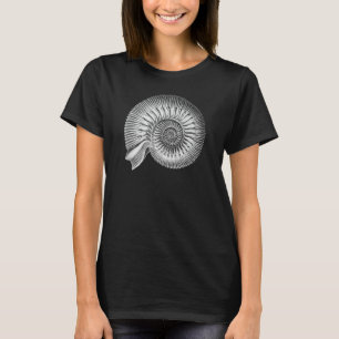 Ammonite Fossil Ernst Haeckel Vintage Natur Kunst T-Shirt