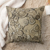 Ammonite Fossil-Kissen, Jurassische Küste, Dorset, Kissen (Decke)