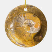 Ammonite Fossil Rock Nature Fotografy Keramik oder Ornament (Hinten)