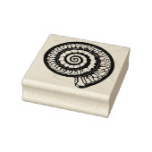 Ammonite Fossil - Spiral Seashell Gummistempel (Stempel)