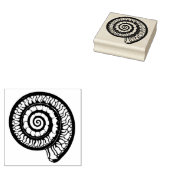 Ammonite Fossil - Spiral Seashell Gummistempel (Stempel)