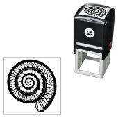 Ammonite Fossil - Spiral Seashell Permastempel (Beispiel)