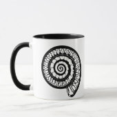 Ammonite Fossil - Spiral Seashell Tasse (Links)