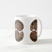 Ammonite Fossils Tasse (VorderseiteRechts)