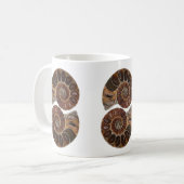 Ammonite Fossils Tasse (Vorderseite Links)