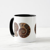 Ammonite Fossils Tasse (Vorderseite Links)