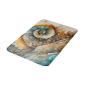 Ammonite Gem Fossil Bath Mat Badematte (Schrägansicht)