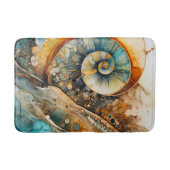 Ammonite Gem Fossil Bath Mat Badematte (Vorderseite)